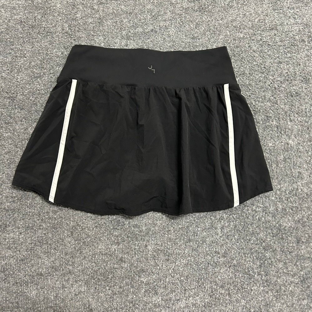 JoyLab Skort Womens Size Large Black White Stripe Active Athletic Tennis Skirt